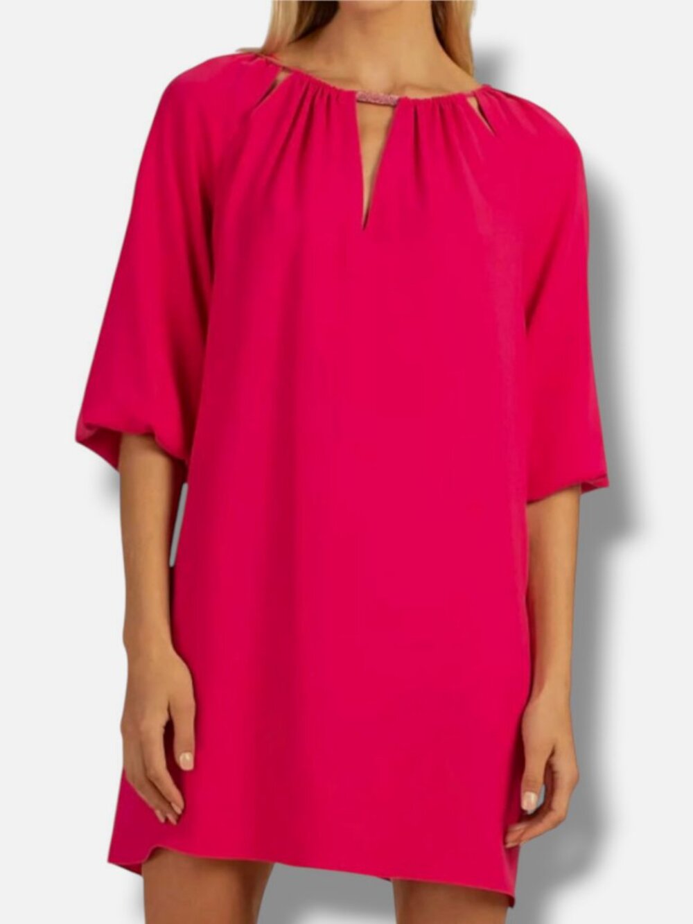 Trina Turk Women's Pink Lyra Cutout A-Line Dress Size M